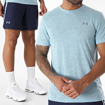 Under Armour - Ensemble Tee Shirt Et Short Jogging Launch Camo 1386681 1382620 Bleu